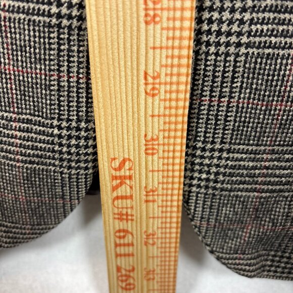 Brooks Brother Madision 1818 Mens Brown & Black  Plaid Blazer Suit Jacket 40R - Picture 12 of 16
